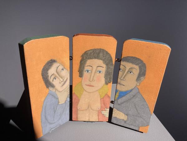 En la Galería LGM, en Bogotá, está abierta una muestra con obras del artista. Este es ‘Biombo 15, 3 panels’.