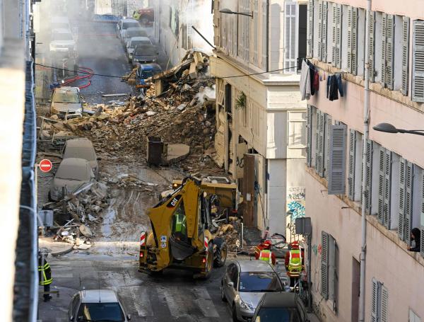 Marsella: edificio residencial se derrumba en Francia y deja 5 heridos