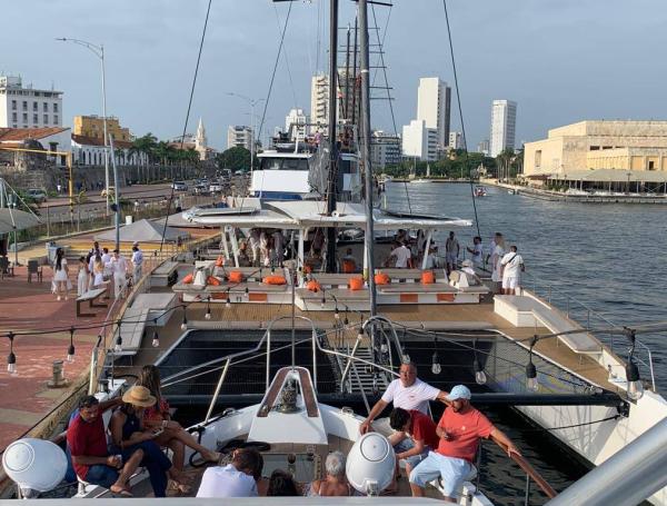 Muelle de la Bodeguita en el Centro Histórico de Cartagena.