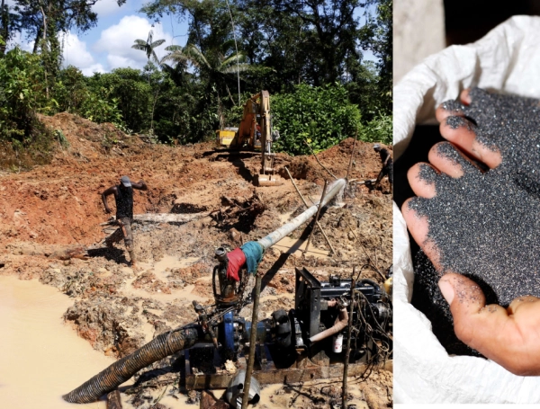 La extracción ilegal de oro y coltán deja graves secuelas en la salud y el medio ambiente en Guainía.