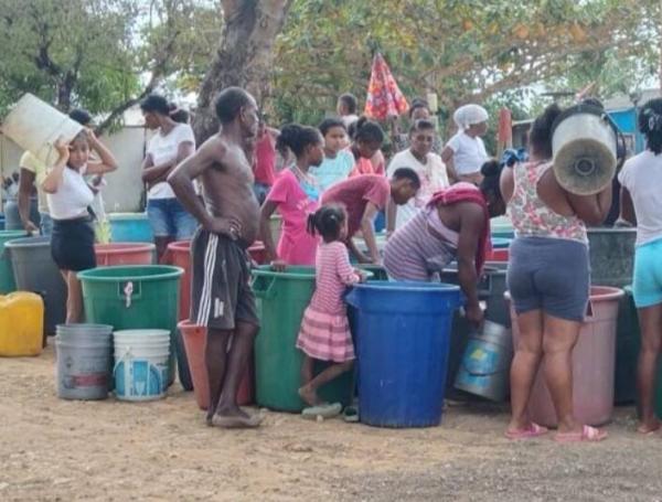 Sequía en Sucre: familias van en busca de agua.