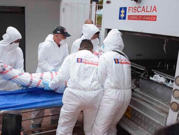 La Fiscalía hizo el levantamiento del cuerpo.