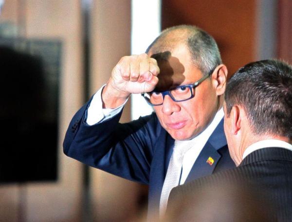 Jorge Glas fue sentenciado a ochos de prisión por el caso de corrupción de Odebrecht. 