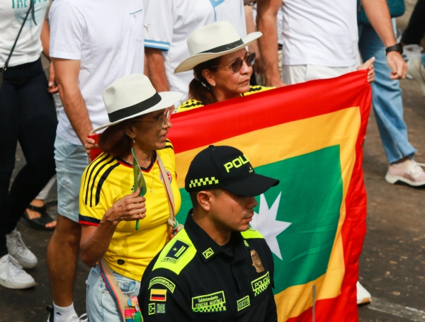 Marchas contra gobierno Petro en Barranquilla