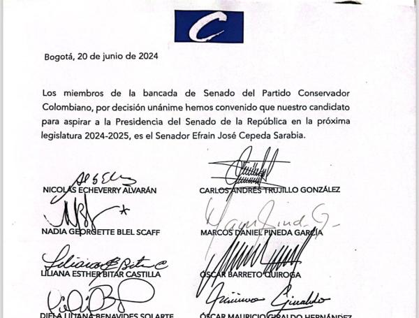 Partido Conservador eligió a su candidato a la presidencia del Congreso ...