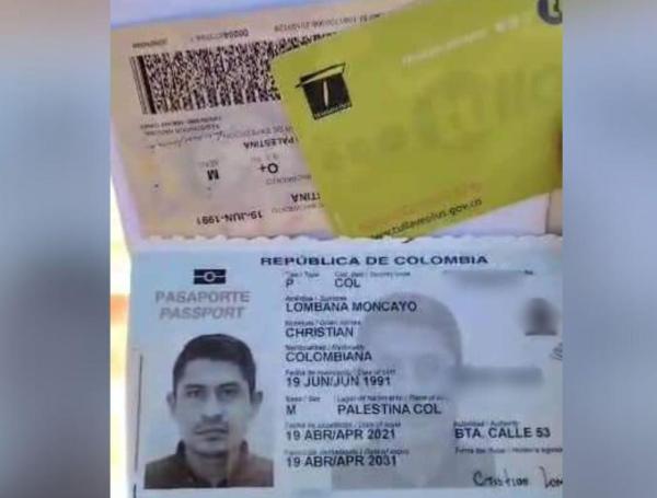 Documento exmilitar colombiano en Sudán