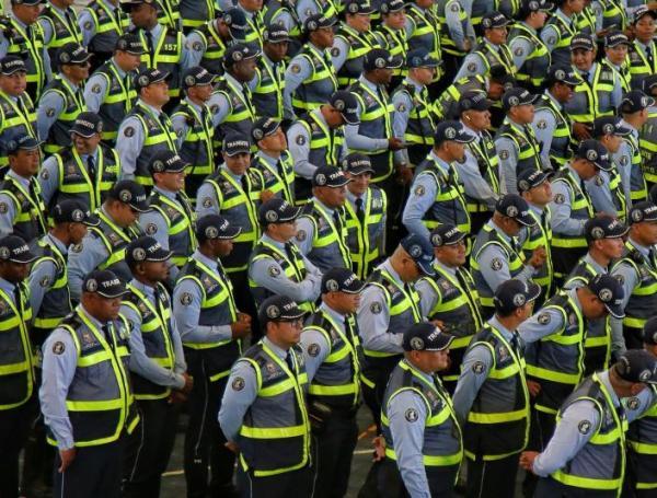 Agentes de tránsito, en Cali.