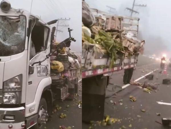 Aparatoso accidente de bus y camión en vía Tunja - Bogotá deja heridos ...