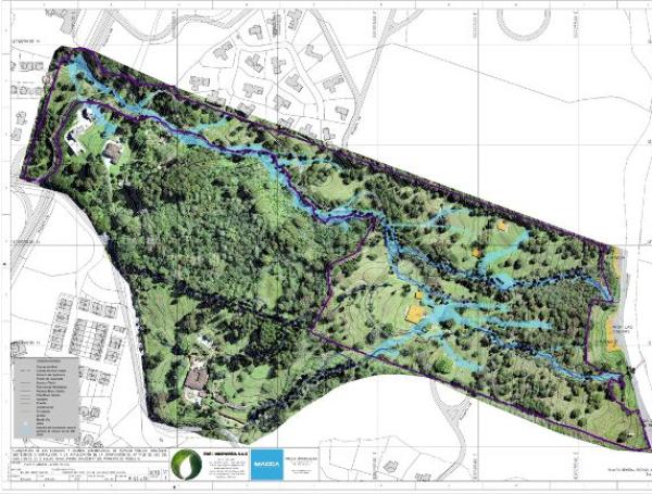 Mapa intervenciones aprobadas para Aguas Vivas.