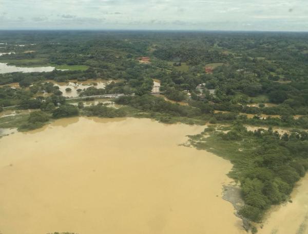 Zona de minería ilegal en Caucasia.