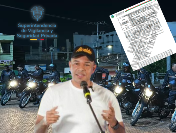 El alcalde de Sincelejo, Yahir Acu??a.