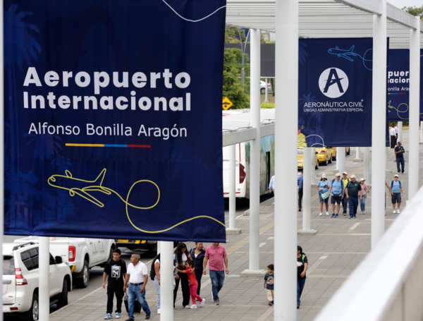 Aeropuerto Alfonso Bonilla Aragón, en el Valle del Cauca.