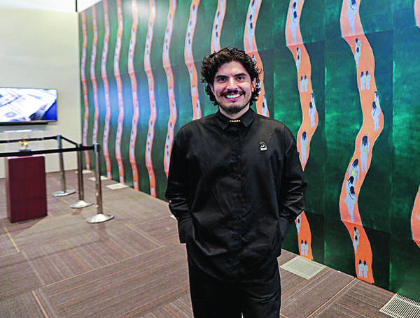 En el centro de convenciones Agora