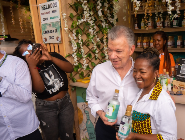 Juan Manuel Santos, en Cali.