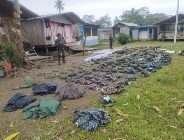 Arsenal incautado en Nariño