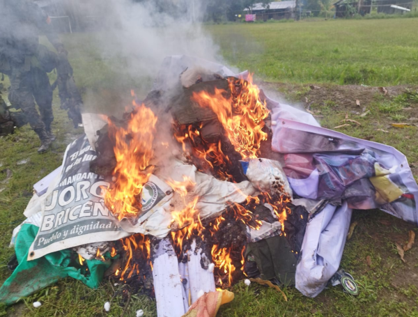 Arsenal incautado en Nariño