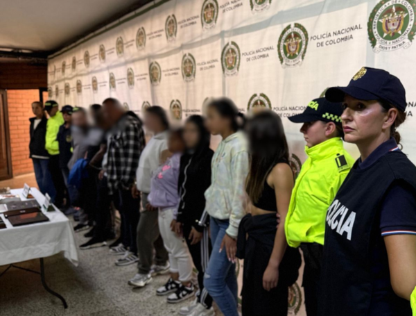 Capturas de los presuntos integrantes de la red, entre ellos, 'Lukas'.