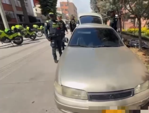 Vehículo en el que se movilizaban los presuntos sicarios fue encontrado en Suba