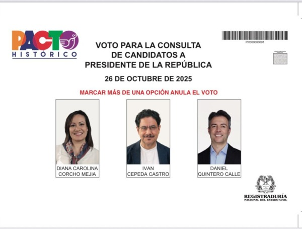 Tarjetón consulta Pacto Histórico.