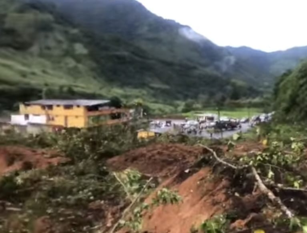 Derrumbe en Mallama, Nariño.