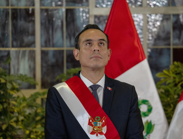 José Jerí, presidente interino de Perú.