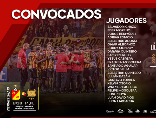 Convocados del Deportivo Pereira