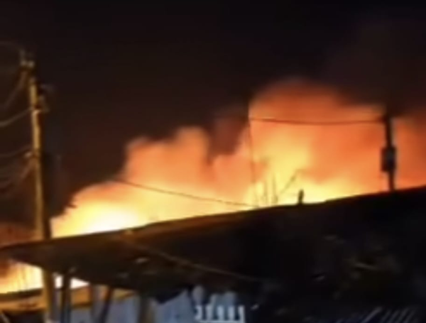 Voraz incendio en Tumaco, Nariño.