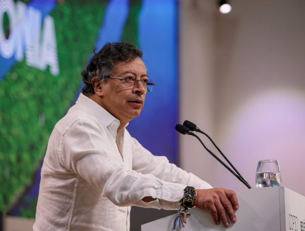 El presidente Gustavo Petro en Brasil.