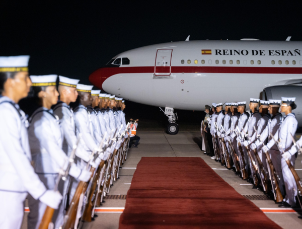 Llegada del presidente de Gobierno de España a Colombia.