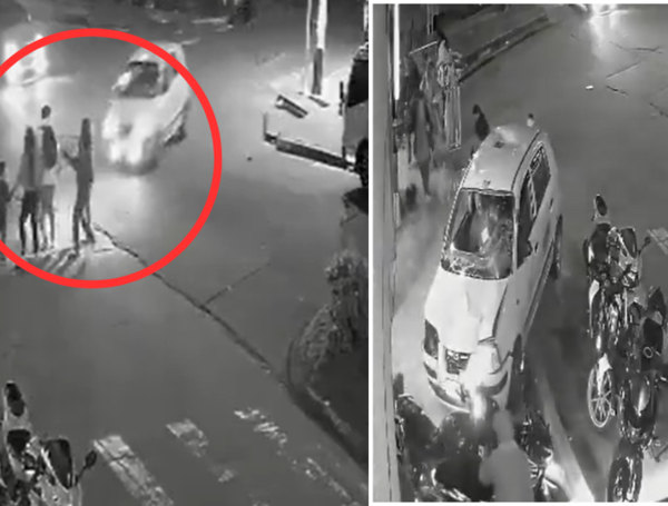 Momento del lamentable accidente