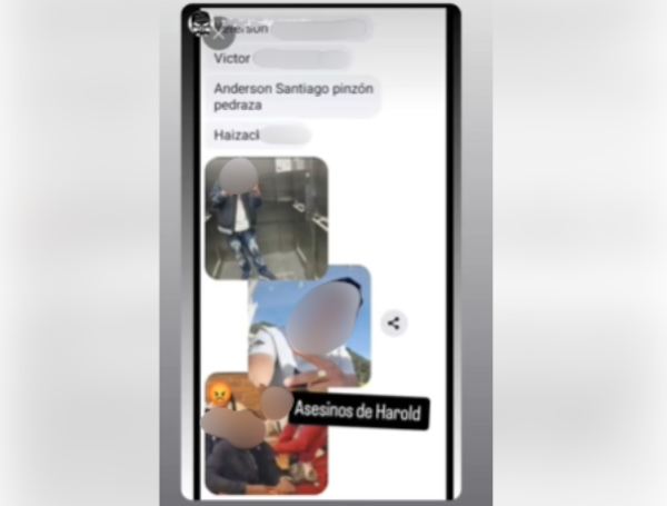 Este es uno de los chats en poder de las autoridades.