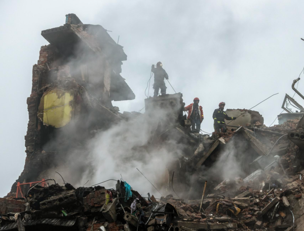 Daños tras un ataque ruso en Ucrania.
