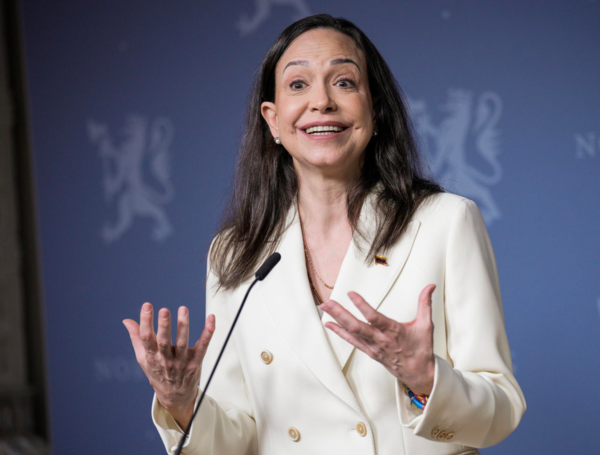 María Corina Machado en Oslo.