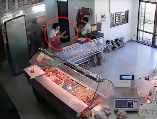 Robo de carnicería frustrado