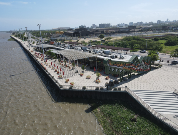El Gran Malecón del Río de Barranquilla.