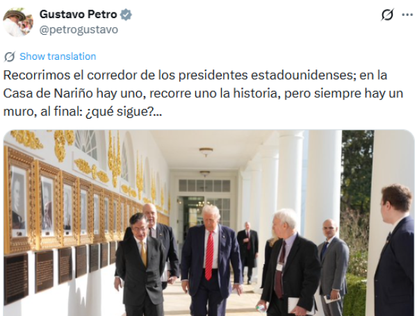 Presidente Gustavo Petro habló por primera vez tras reunión con Donald ...