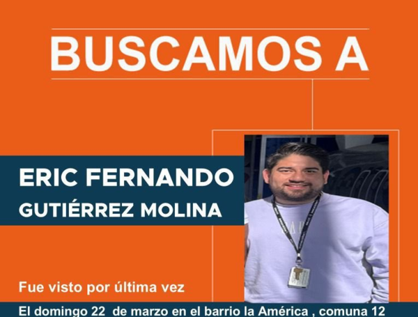 Auxiliar de vuelo se fue de rumba en Medellín, no llegó al aeropuerto y su amiga apareció dopada, él no aparece 1 Eric Fernando Gutiérrez Molina