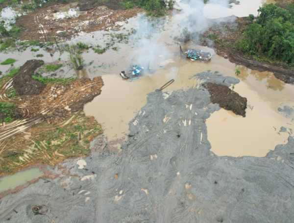 Minería ilegal en Chocó.