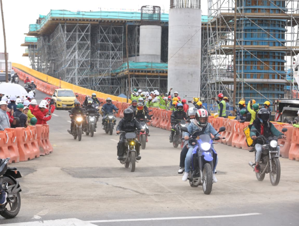 Se habilita el puente vehicular sur del pulpo de la 1.° de Mayo con 68 ...