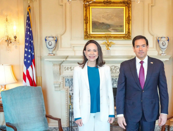 María Corina Machado y Marco Rubio.
