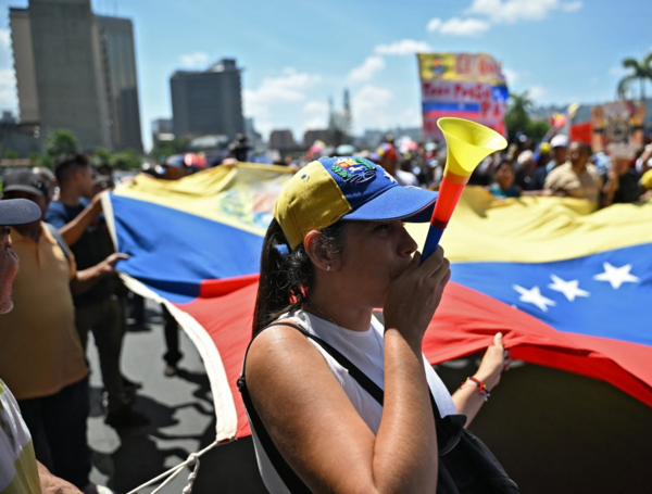 Protesta por el aumento del salario mínimo en Venezuela / 9 de abril 2026