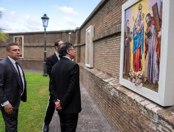 El presidente Gustavo Petro en el Vaticano.