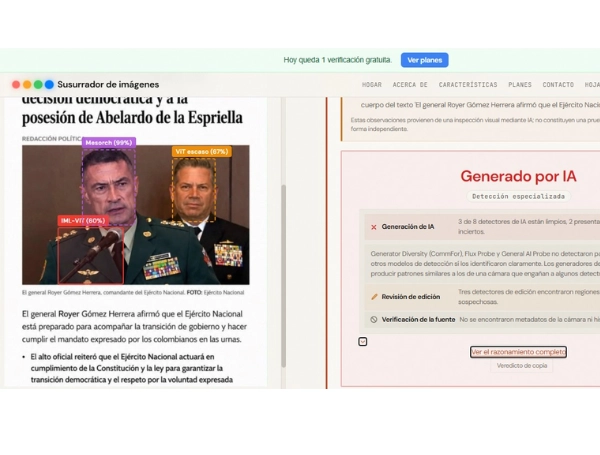 Resultado del análisis de la imagen