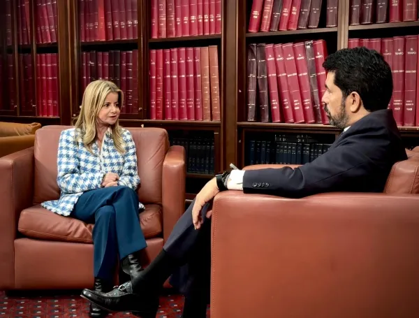 Entrevista con la nueva ministra de Transporte Elsa Noguera realizada por el editor general de EL TIEMPO Ernesto Cortés. Fotos: Daniela García Casas.