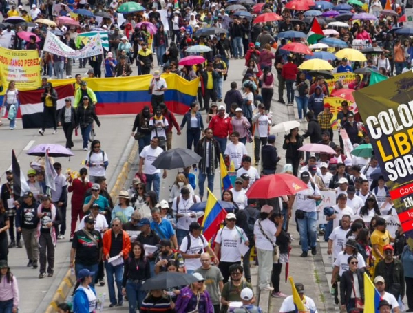 Manifestaciones de Fecode en diferentes ciudades de Colombia.