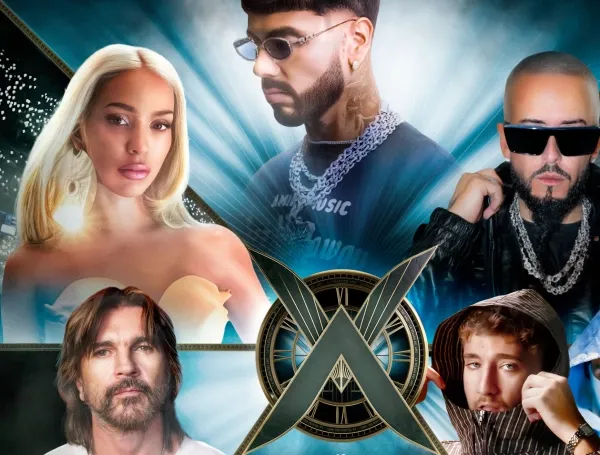 Cartel oficial de La Velada del Año 6 con Juanes, Anuel AA, Yandel, Bad Gyal y Lucho RK