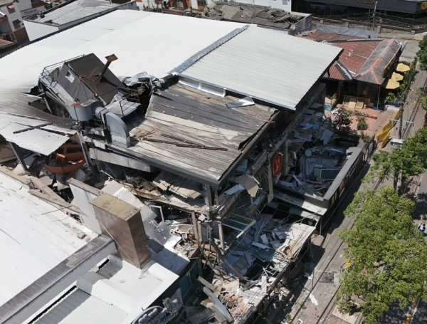 Imagen aérea terremoto Pereira.