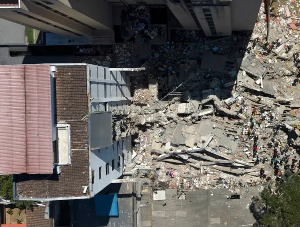 Imagen aérea terremoto Cali.