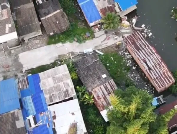 Sobrevuelo del dron en Buenaventura.