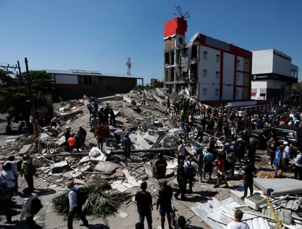 Así quedó el apartahotel Molino Rojo, más conocido como el motel de la autopista Suroriental.